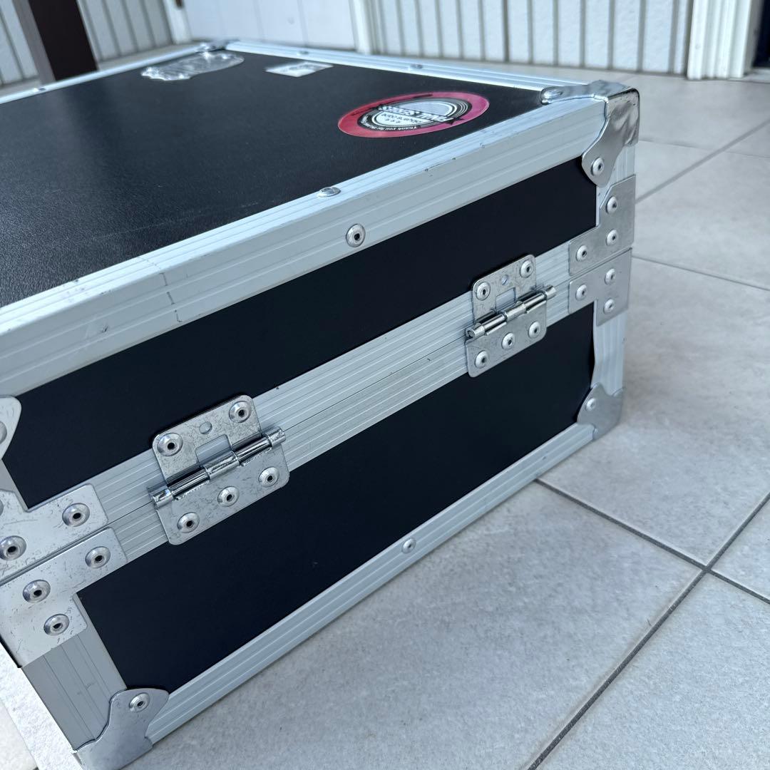 DJ機材ケース 中型 アルミ製 ステッカー付き