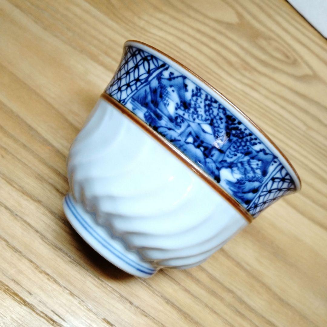 ☆ 平安光抱 清水焼 染付湯呑