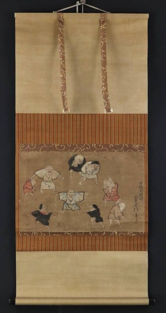 尾形光琳写人物 酒井抱一発見？酒井抱一落款 酒井抱祝極め書 琳派