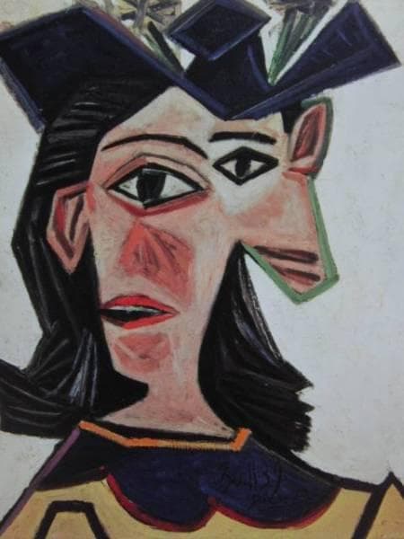 Pablo Picasso、BUSTE DE FEMME AU CHAPEAU