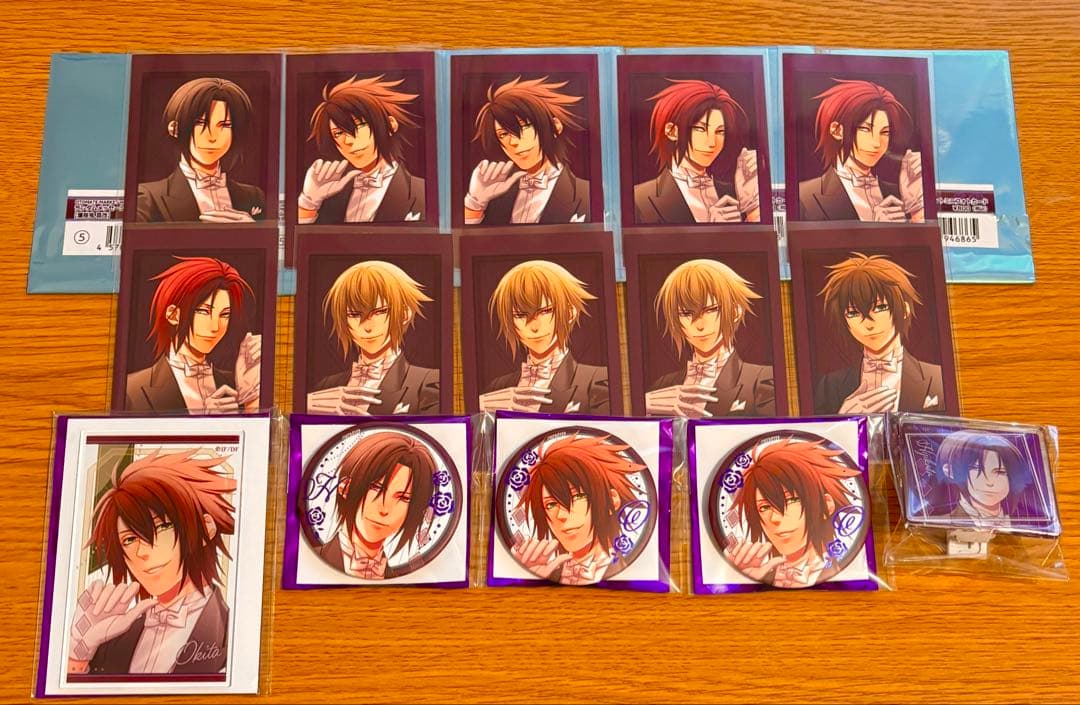 薄桜鬼 オトメイトマーケット フォトカード アクリルカード 缶バッジ スタンド