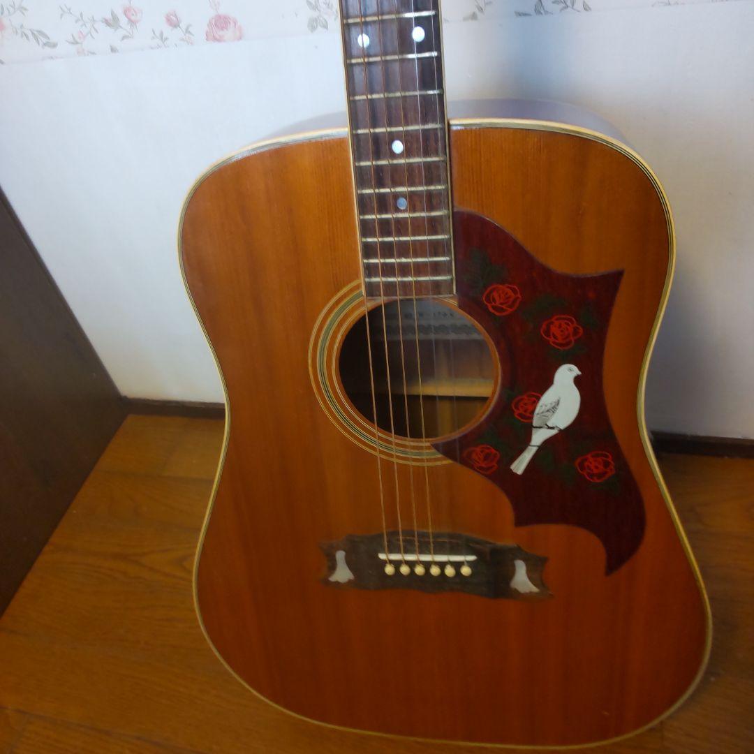 値下げ！EGIMA(日本製)アコースティックギター、W-170N 付属品付き