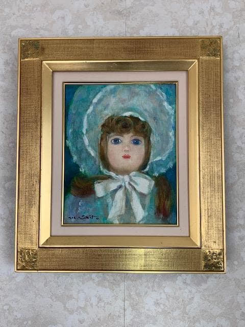 【物故作家】斎藤光子【ジュモーに捧ぐ】白日会・◆油彩Ｆ３号◆評価１２.５万円／号