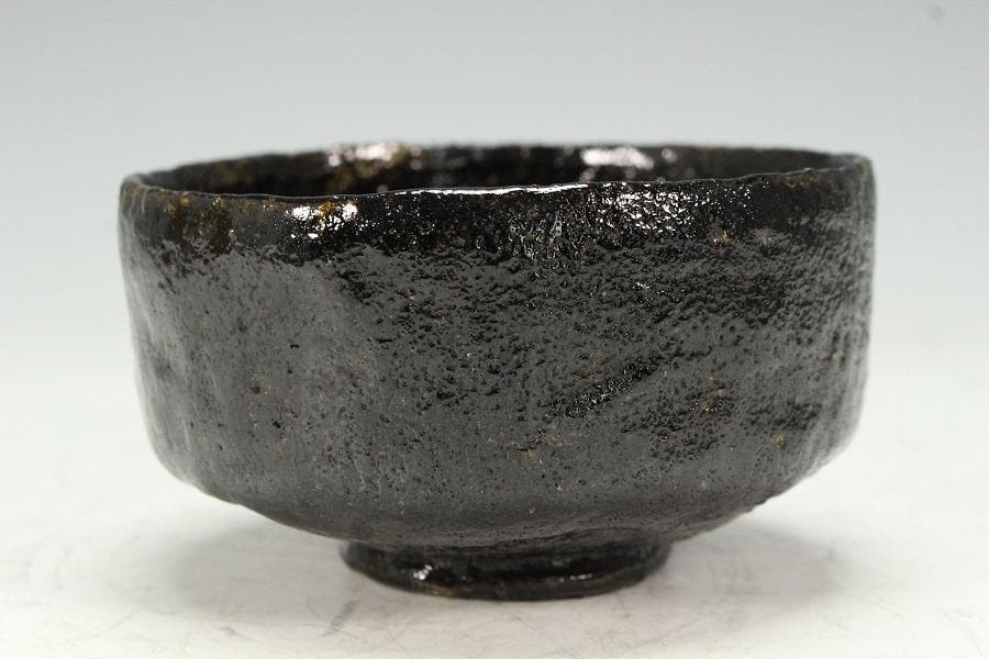 茶道具 黒楽茶碗 宗全 在銘 古美術 時代物(K-YC523)