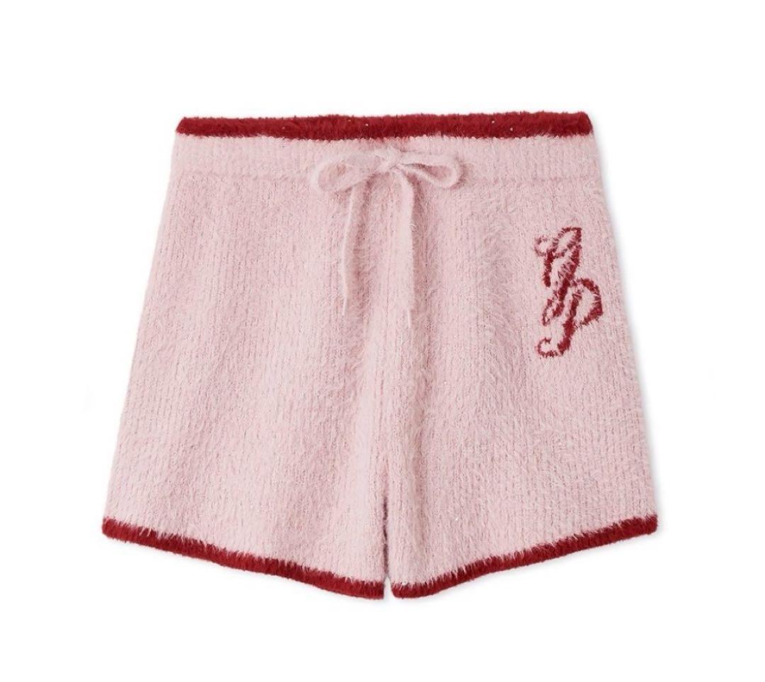 ジェラートピケ　ラメフェザープルオーバー&ショートパンツ