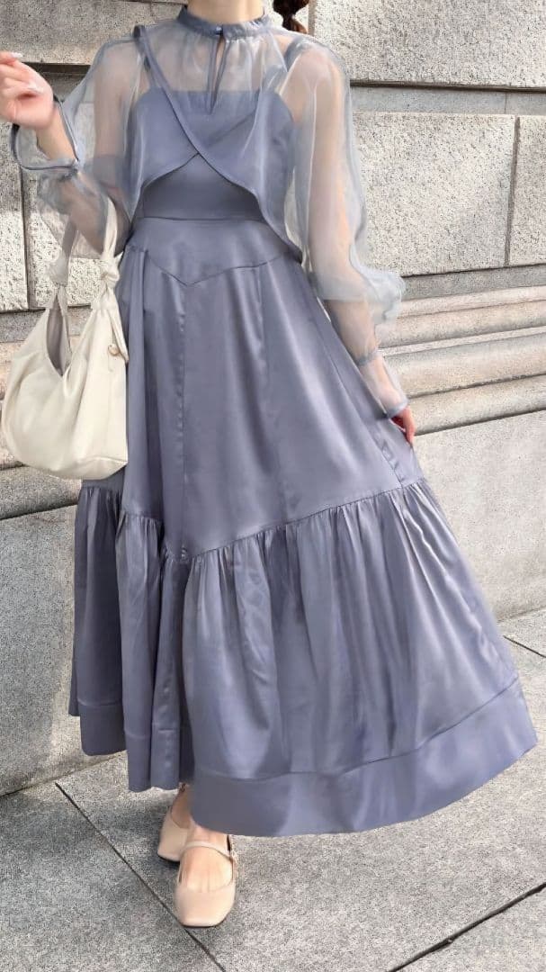 RiLi シアーボレロ ボリュームフレアドレス オケージョンドレス