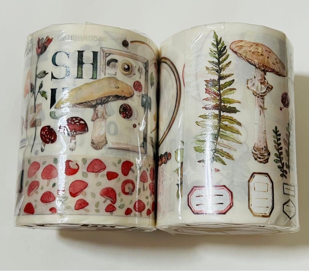 《絶版》海外　マスキングテープ　樹下下下 2点　（和紙）（47155）