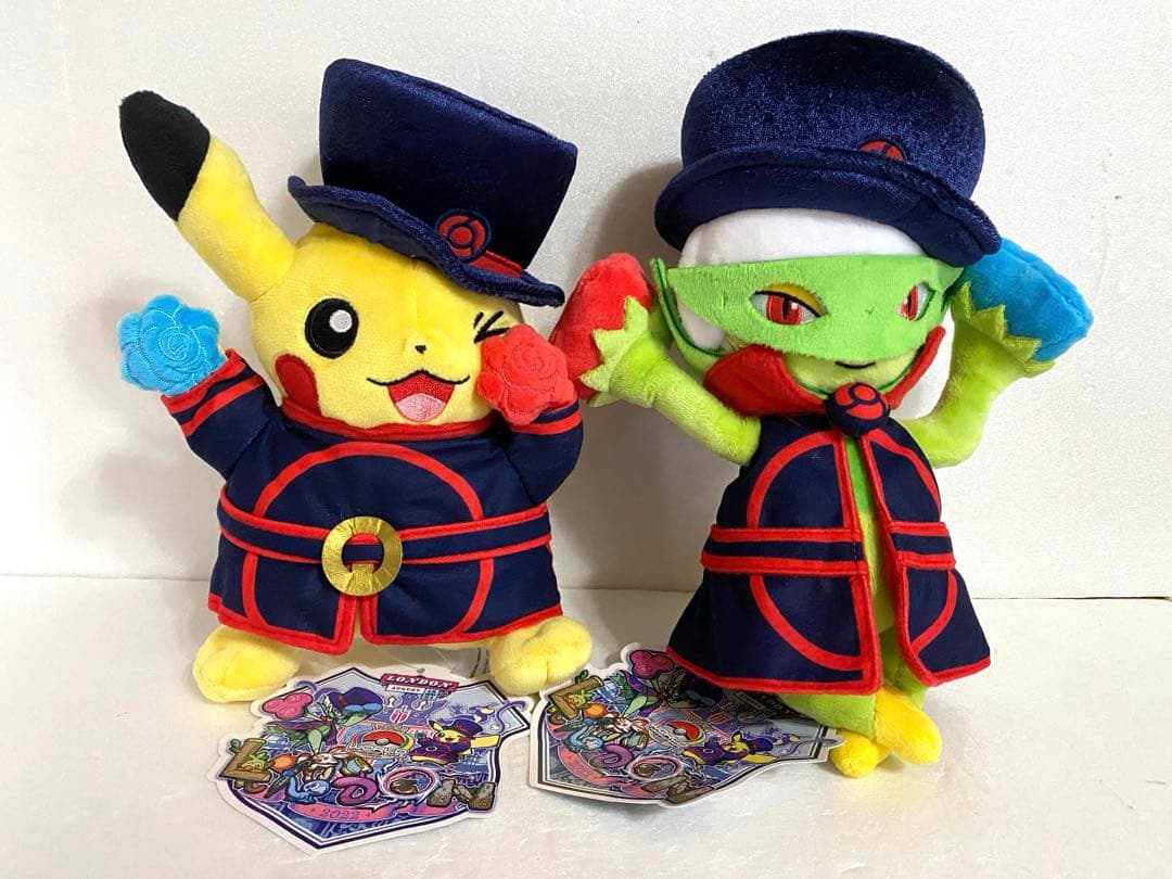 ポケモン大会ロンドン限定WCS2022ロズレイド・ピカチュウぬいぐるみ2点セット