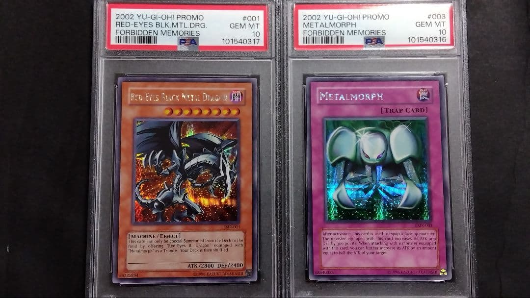 PSA10「レッドアイズ ブラックメタルドラゴン、メタル化」FMR シークレット