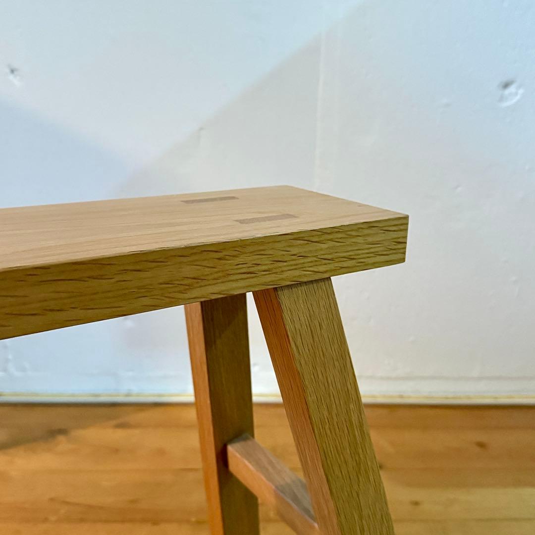 無印良品　無垢オーク材 ベンチ・小