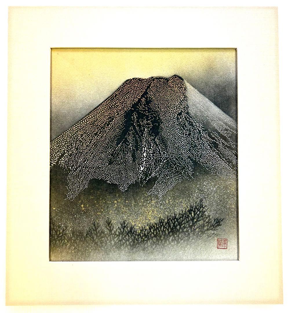 【希少】伊勢型紙⭐️額入り/富士山