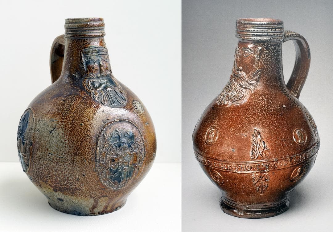 16〜17世紀 ドイツ古陶器 火玉 火王炭 万年炭 窯道具 塩釉 炻器