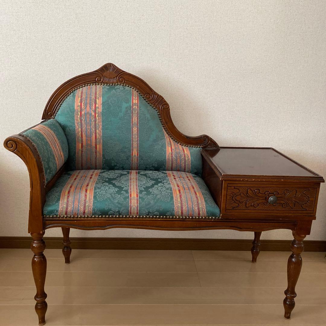 マーガレット　アンティークテレフォンチェアー　ヴィンテージ　イタリア製