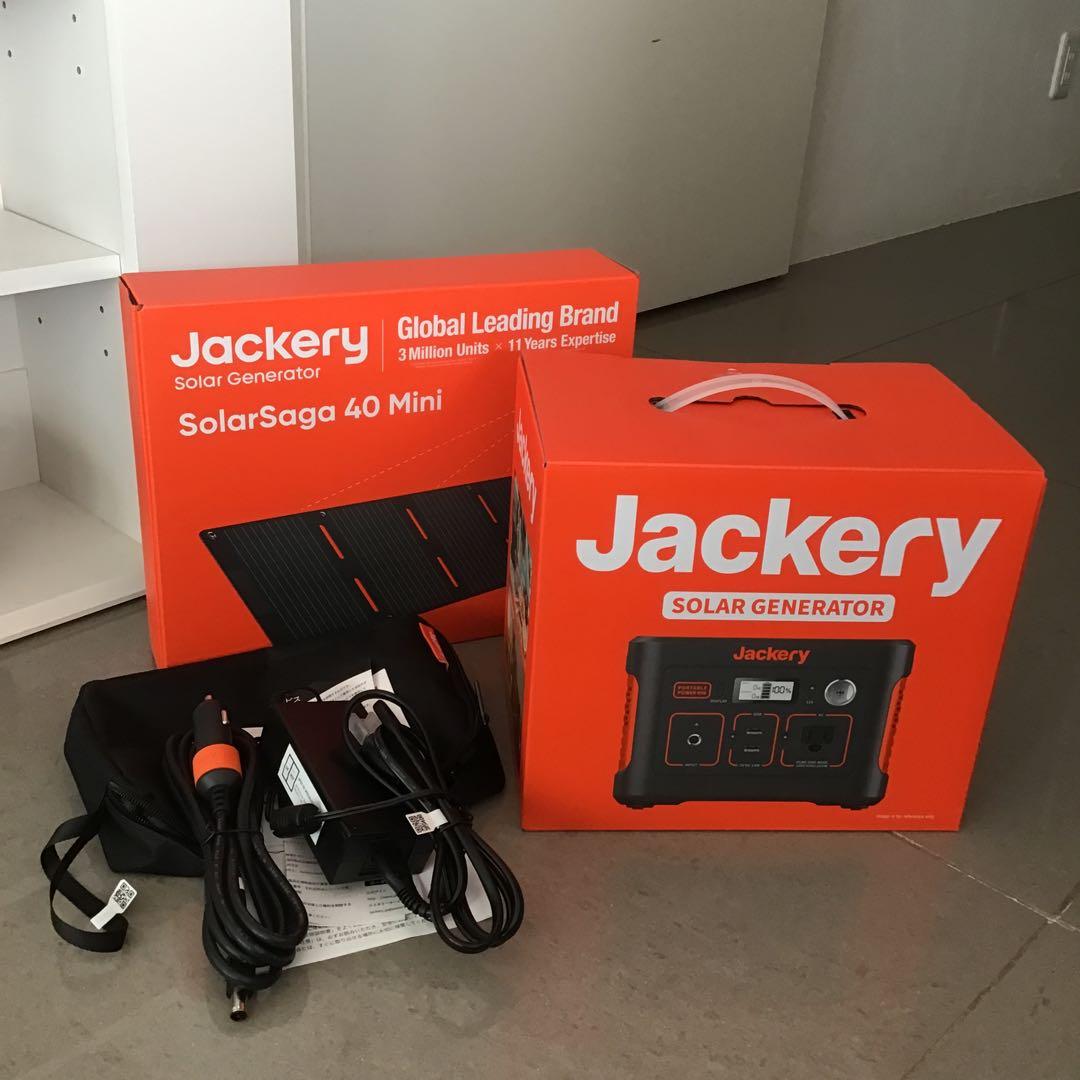 Jackery ポータブル電源 403Wh 200W ソーラーパネル付き♡