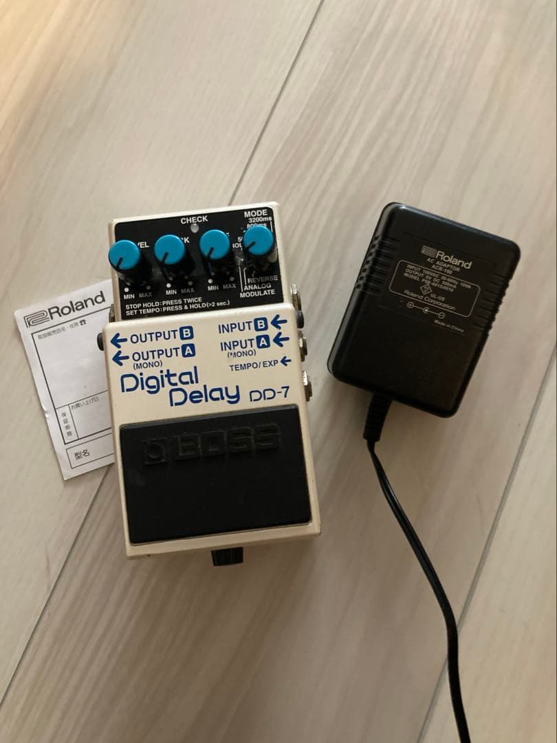 BOSS DD-7 デジタルディレイ 箱・説明書付き+Roland受電機