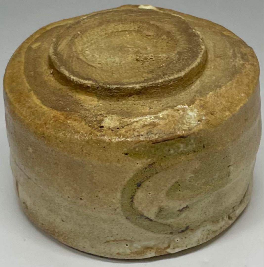 古瀬戸　桃山〜江戸初期　鉄絵筒盃　ぐい呑　美濃焼　箱付　y62