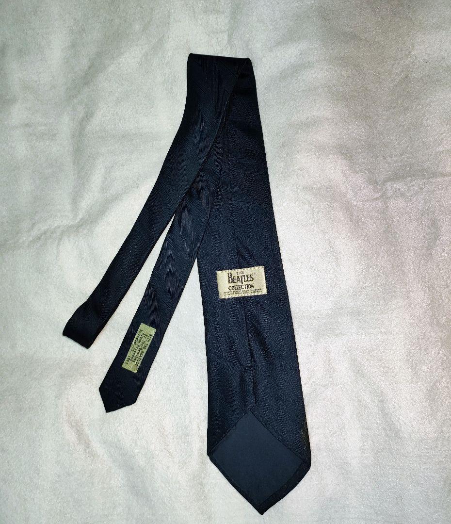 ビートルズ　超レア　The Beatles シルクネクタイ 黒