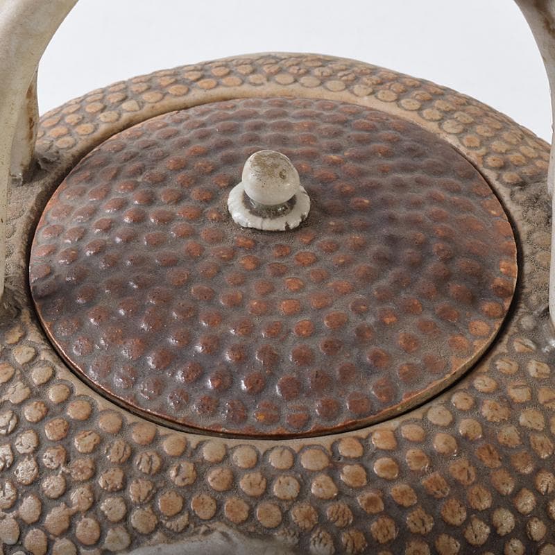 煎茶道具　平戸焼　鉄瓶形霰文窓抜　急須　水注　M　R8171