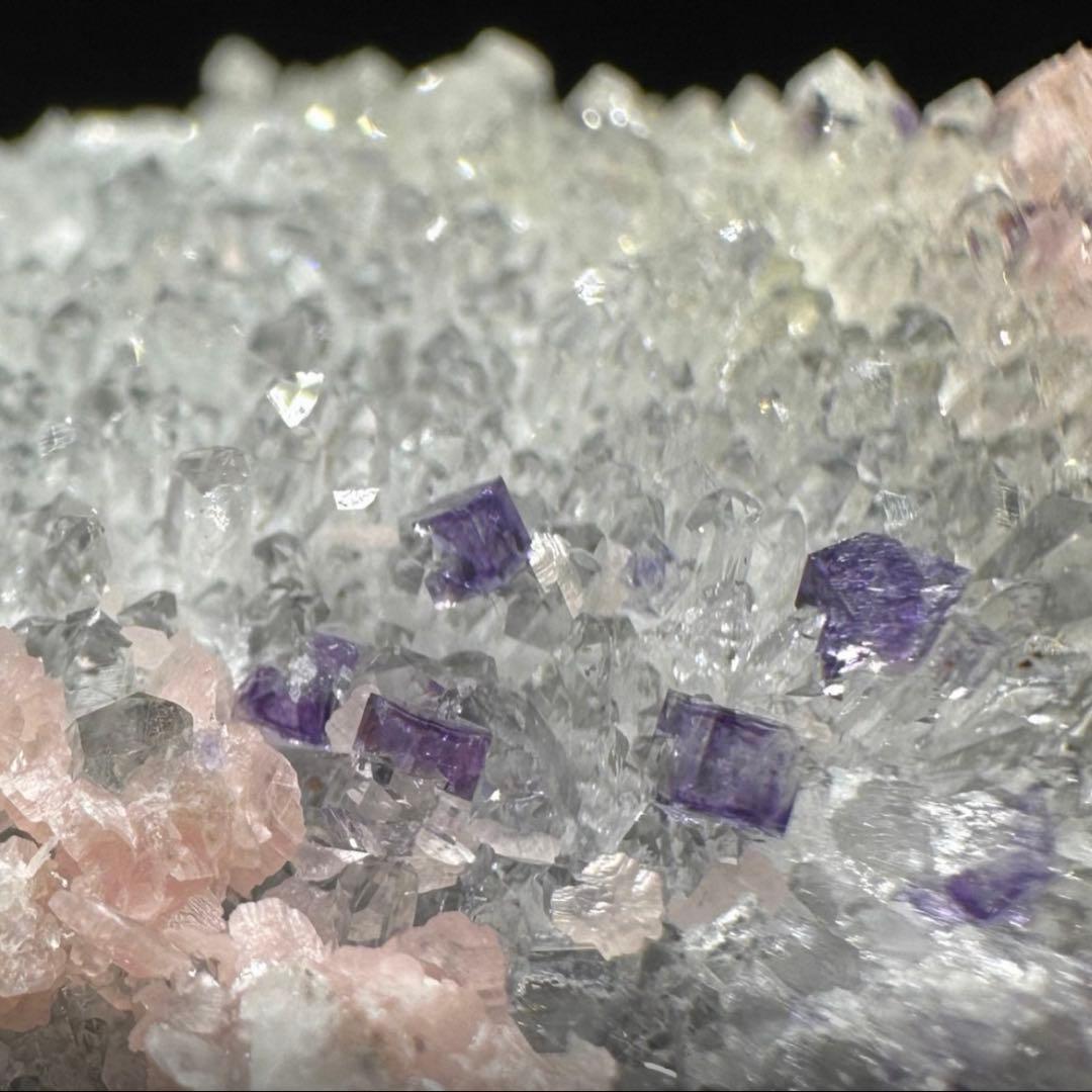 フローライト ロードクロサイト 水晶 共生石 鉱物標本 天然石 クォーツ