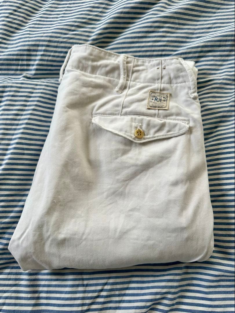 【RRL ダブルアールエル】ホワイトチノ　オフィサーズパンツ　30×30