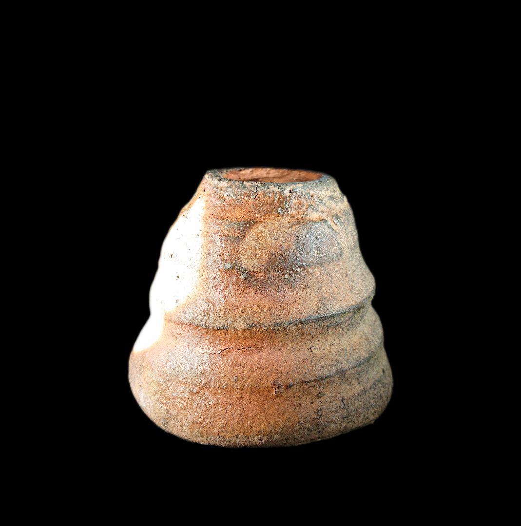 ■唐津焼 川上清美 備前唐津ぐい呑 共箱、共布、栞全揃い 本物保証 #ぐい呑み