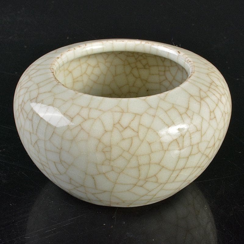 中国　南宋　哥窯　氷裂文　水孟　筆洗　V　R6822