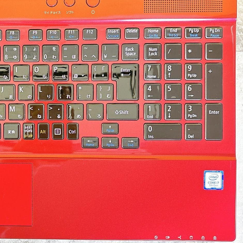 ⅰ7✨新品SSD512GB✨きれいな赤❣Win11カメラ付 ブルーレイ フルHD