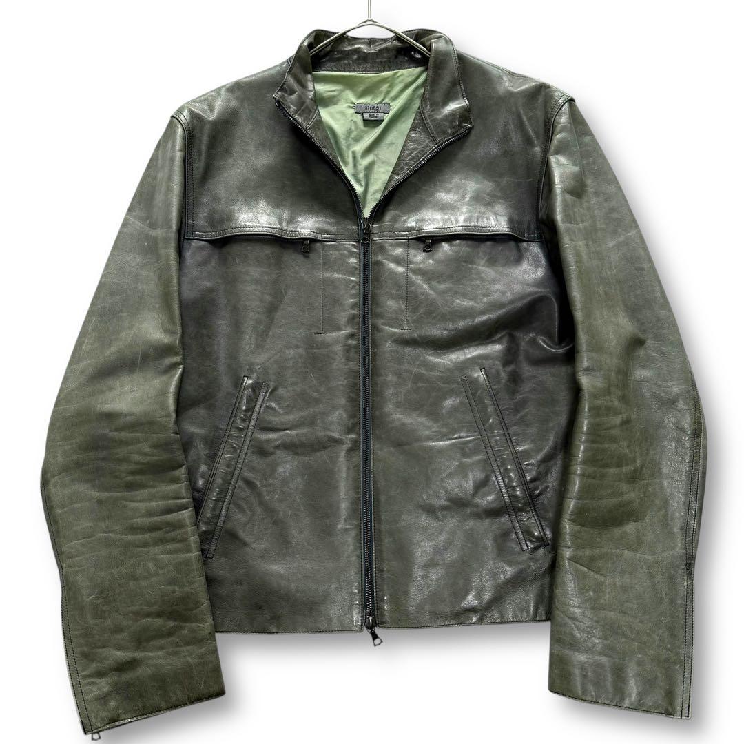 幻の逸品★m0851 カウハイド シングルライダース レザージャケット カナダ製