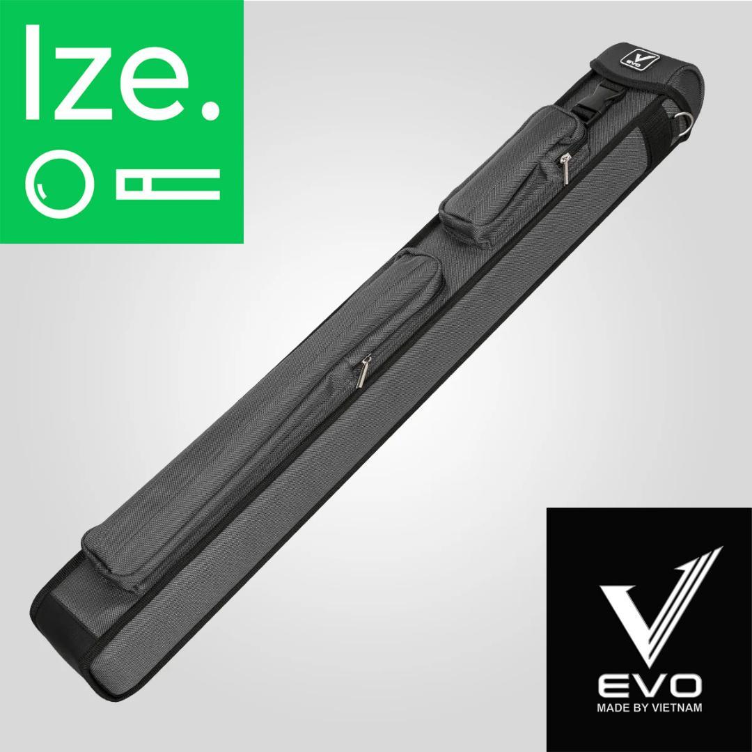 【EVO】 キューケース ハード 2バットx3シャフト - グレー