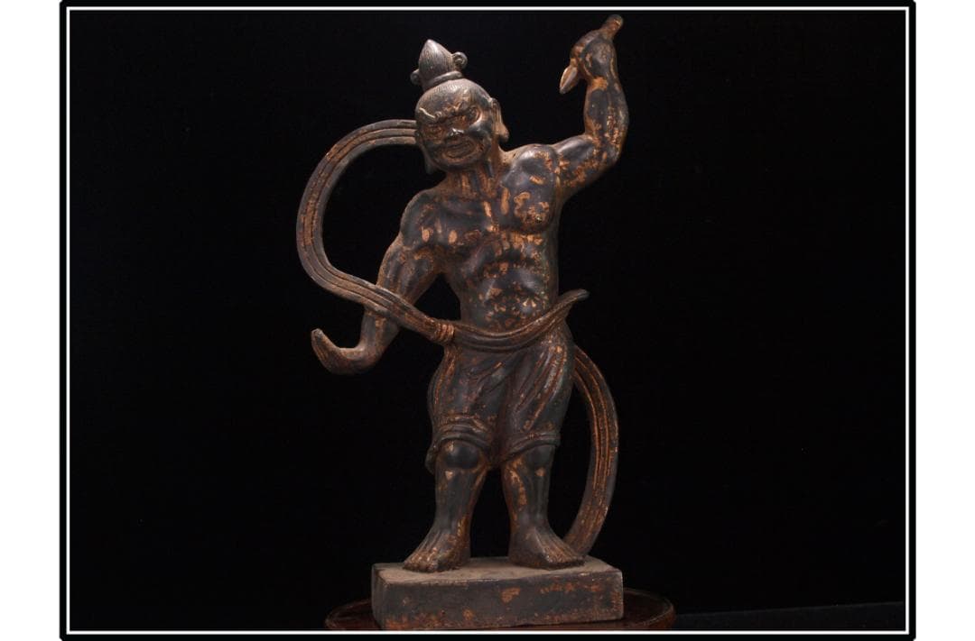 骨董市掘り出し品　貴重品　唐時代銅製仏像　唐物骨董品 DE833C1-3