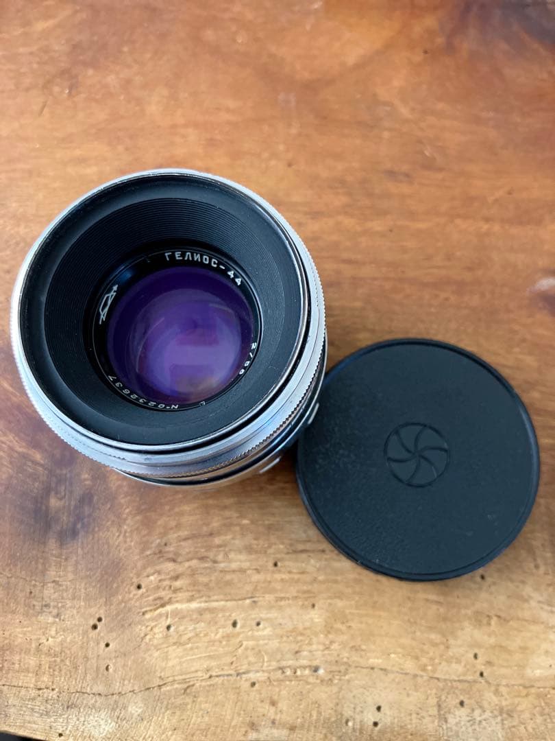 激レア　ヘリオス　58mm f/2 最初期玉　13枚　美品　シルバー　ぐるぐる