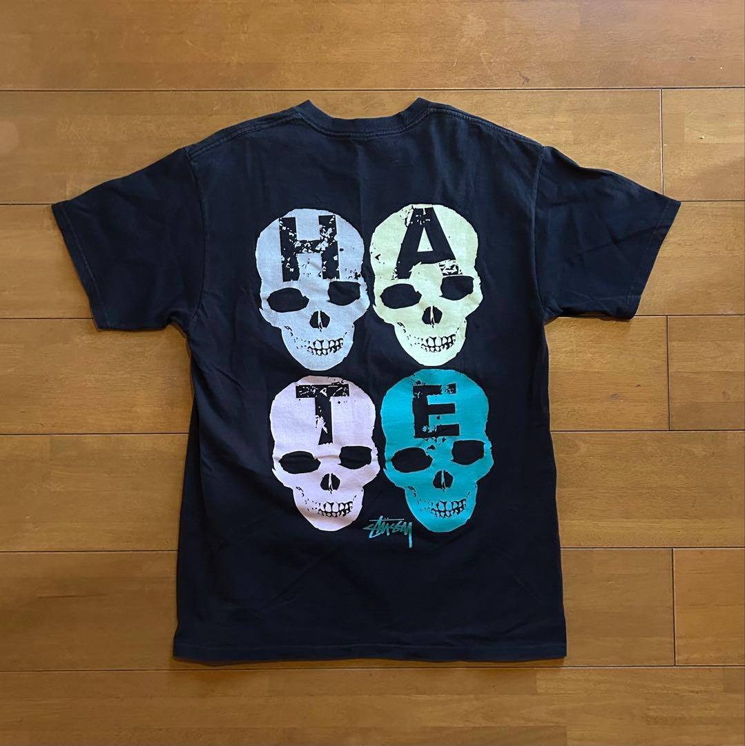 old stussy 90s 00s love hate バンドT スカル