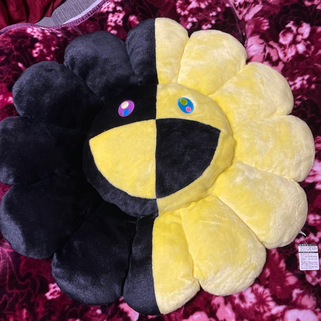 【1m大盤】村上隆TM × ヒカルHIKARU フラワークッション