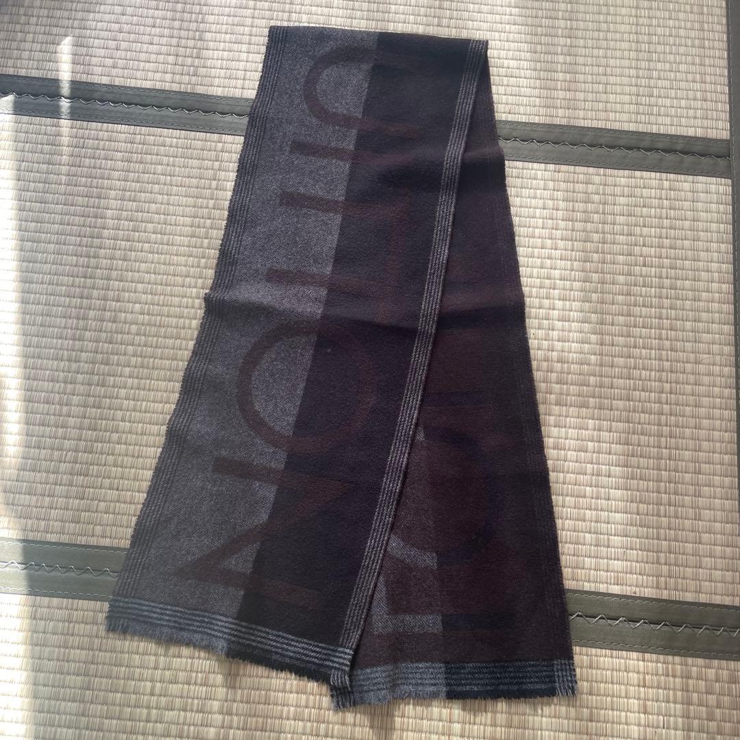 LOUIS VUITTON マフラー ダークブラウン・グレー