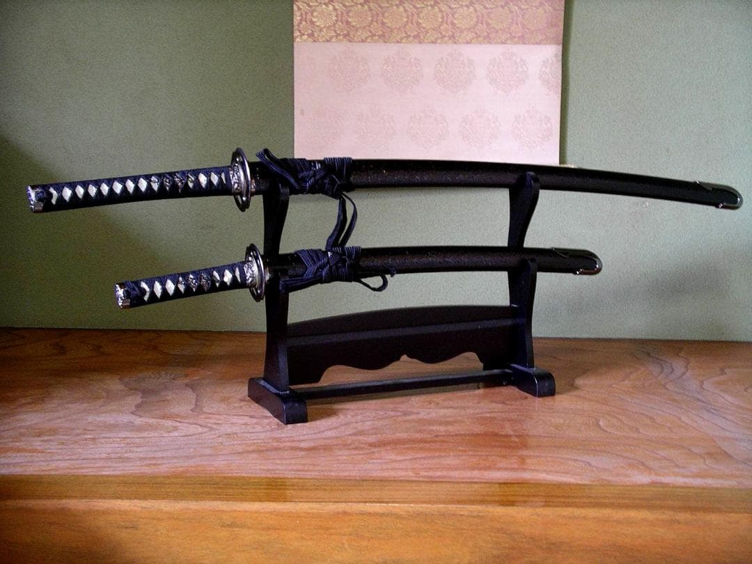 関の美術刀剣 剣豪 宮本武蔵 海鼠鍔 巌流島の決闘 二刀流 大刀 小刀(脇差)