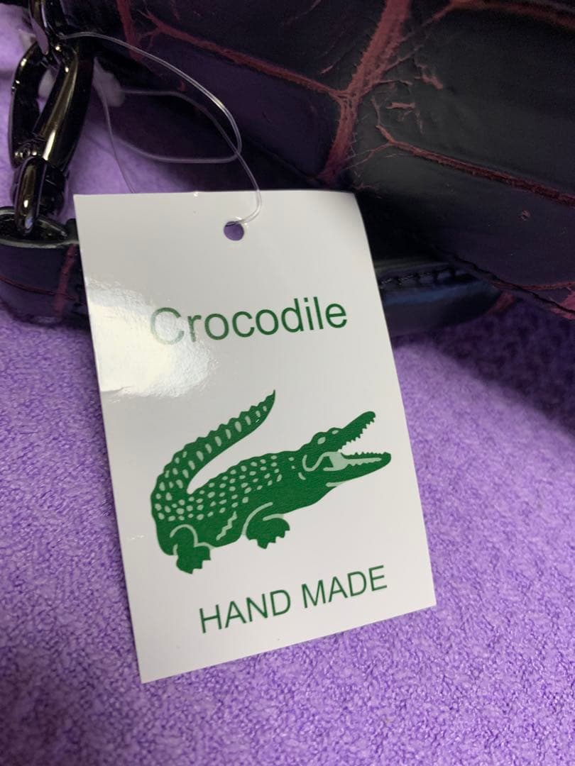 Crocodile クロコダイル柄ショルダーバッグ