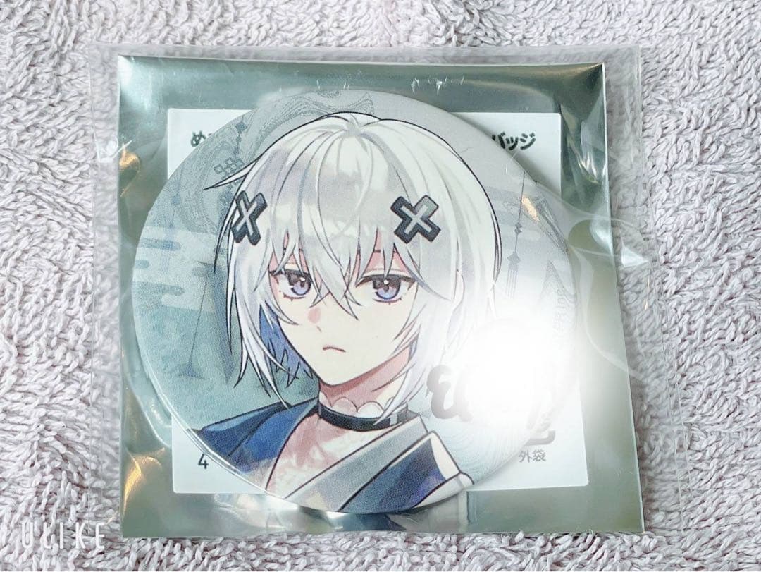 めておら new yearグッズ缶バッジ 等身サイン付きメルト・ダ・テンシくん