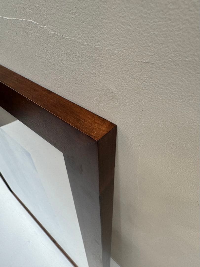 【在庫25】額 額縁 木製 焦茶 ダークブラウン 大きいサイズ アート 写真 a