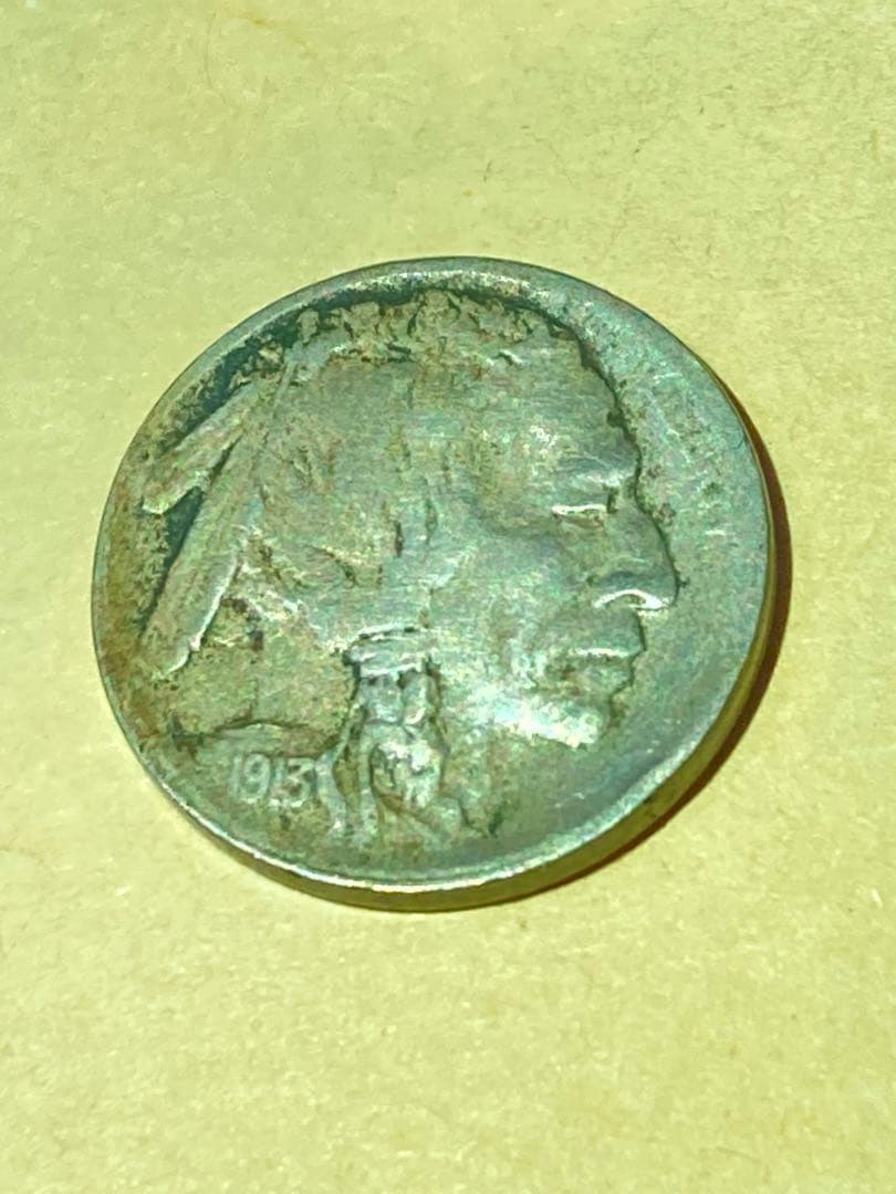 Y*a様 アメリカ　5セント白銅貨　バッファローニッケル　1913S タイプ2