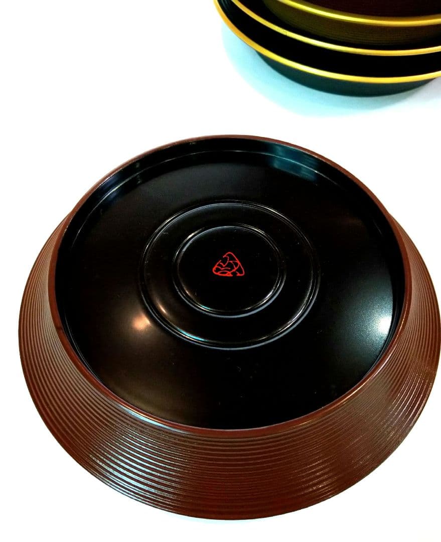 【茶道具】小丸盆 5枚組五色　哲工房 塗師　中村弘子