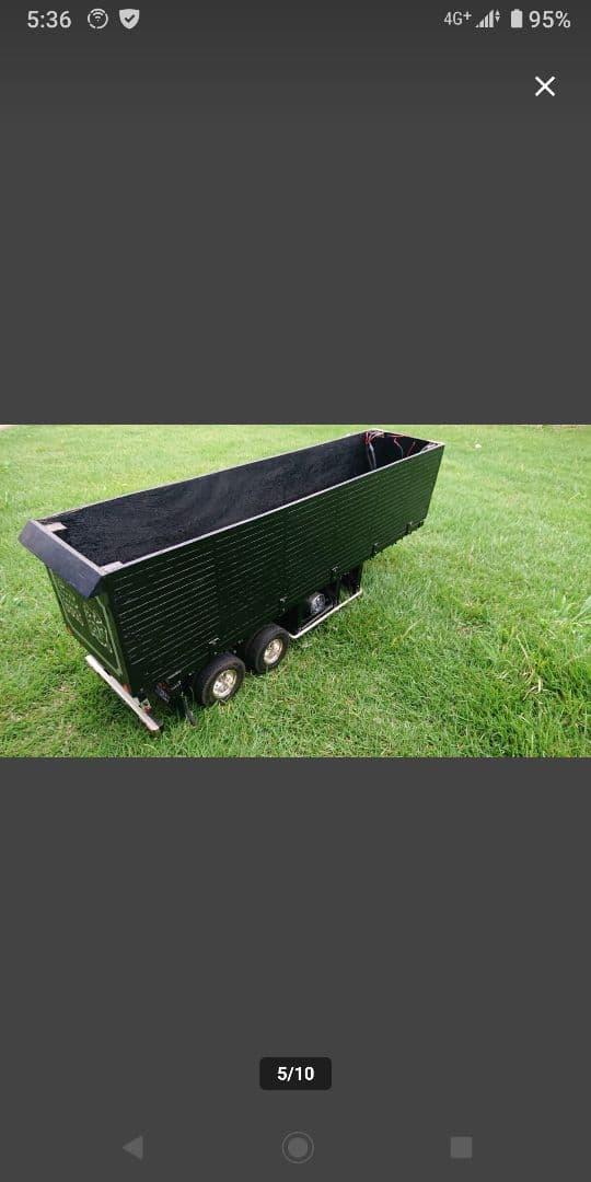 1/14 タミヤ　フラットベッドベース　スクラップ台車