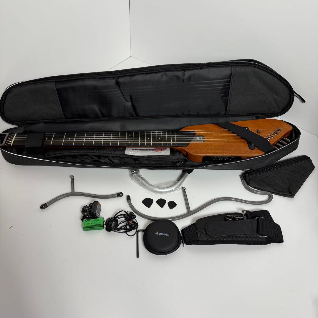 1度だけ試奏　Donner HUSH-I トラベル・サイレントギター ドナー