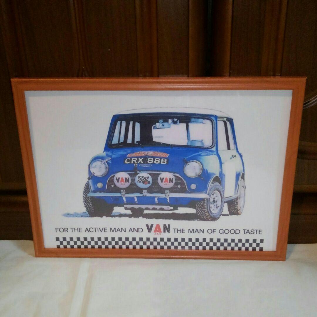 ヴァンヂャケット  アートポスター  非売品    ミニクーパー／未使用　①