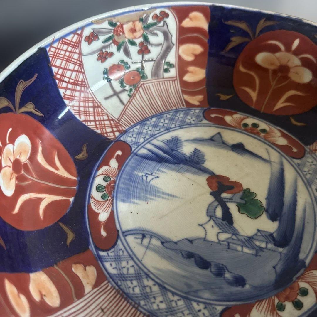 色絵陶器ボウル2点セット 難あり