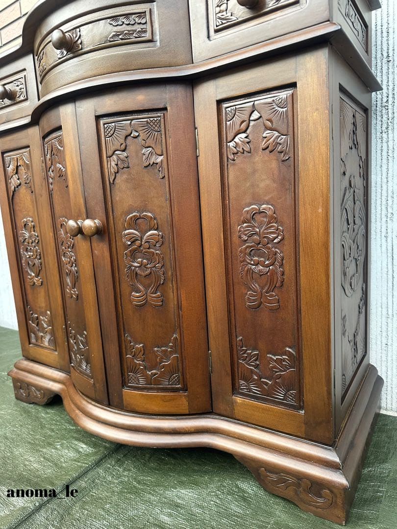 【キャビネット】木製　チェスト　コンソール　花台　飾り台　収納棚◎