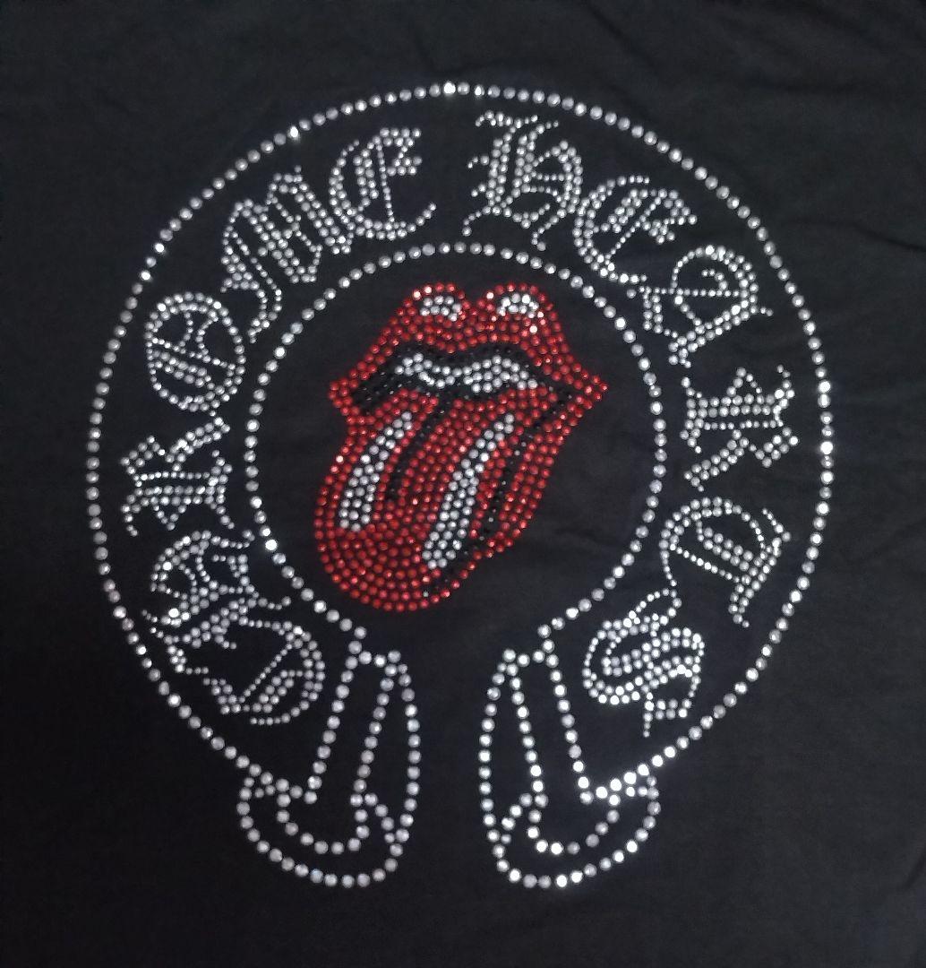 新品:ローリング・ストーンズ「人気デザイン●ラインストーン仕様Tシャツ」