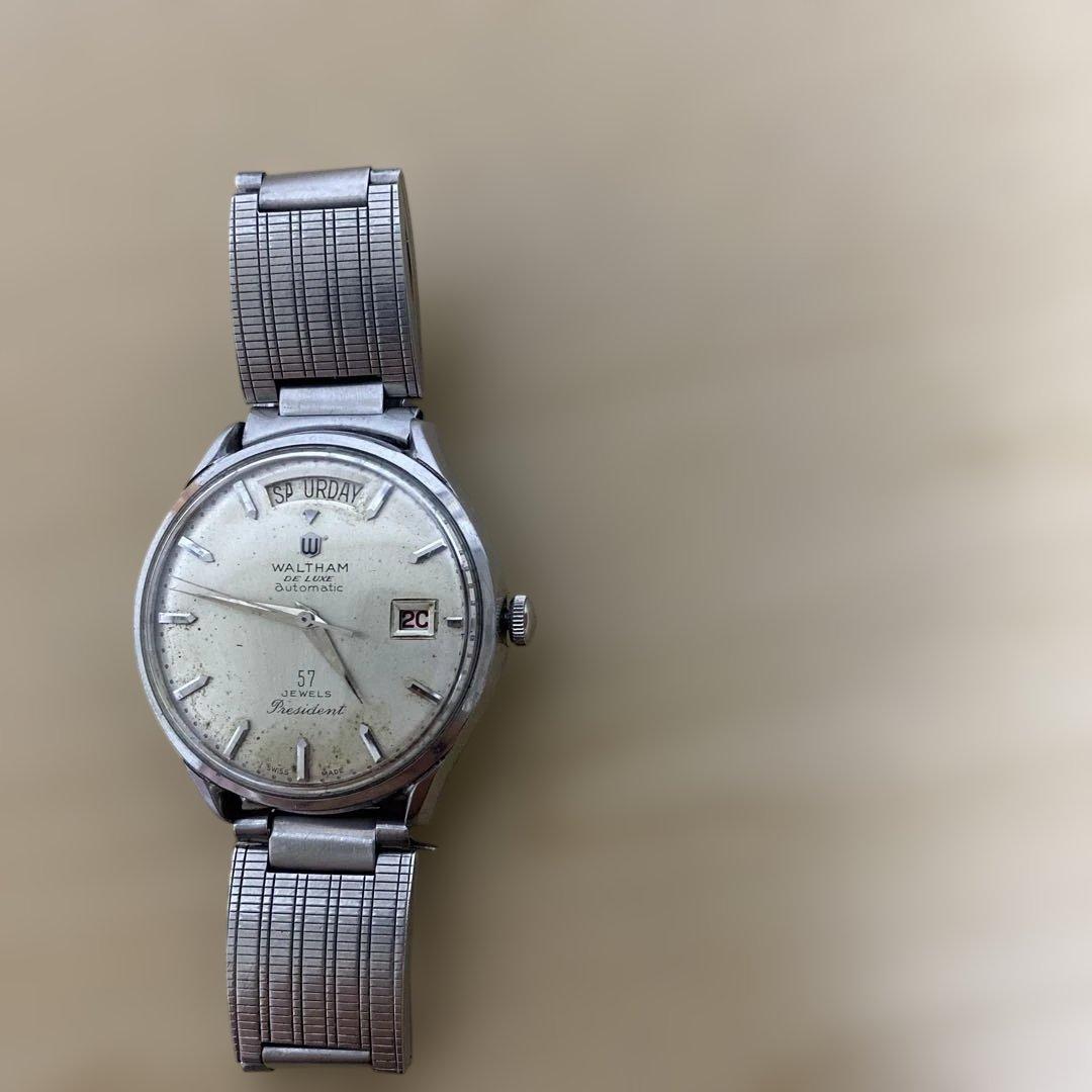 Waltham 腕時計 ウォルサム デラックス オートマチック57石 稼働中。