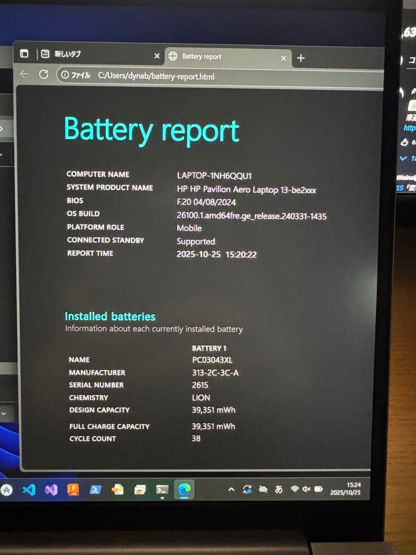 【極美品】HP Pavilion Aero 13-be2011AU