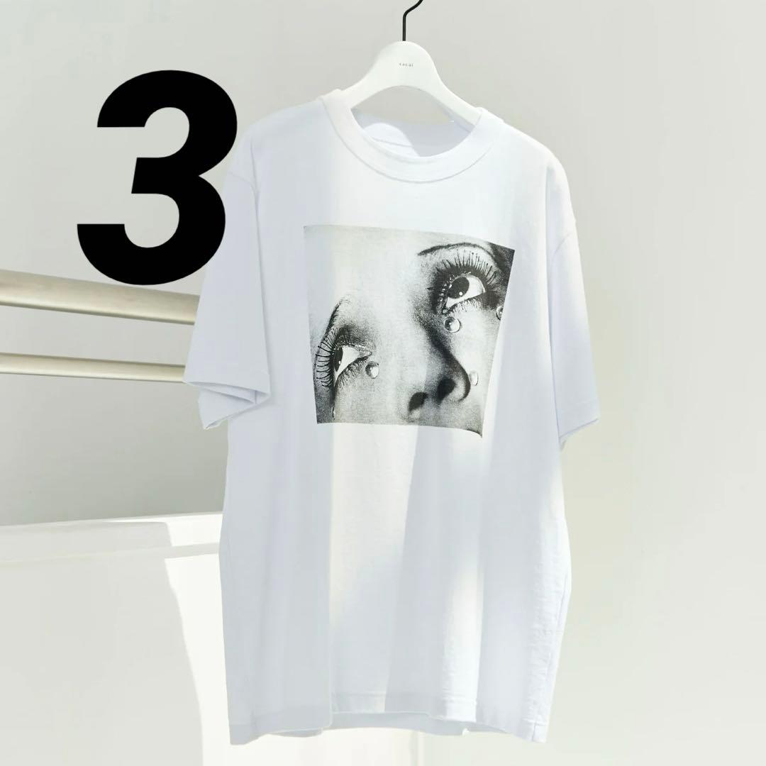 トップス sacai Man Ray Print T-Shirt white 3