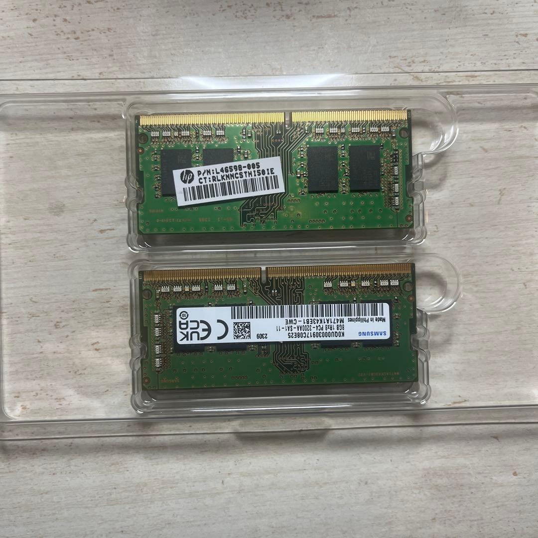 【Samsung】ノートPC用メモリ DDR4-3200 16GB(8GB×2)